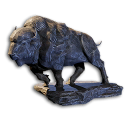 Stone Buffalo Statue