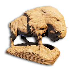 Wood Buffalo Statue