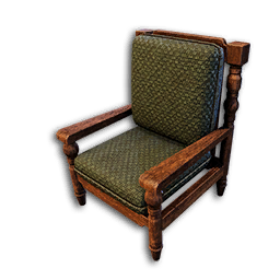 Carved Wood Armchair