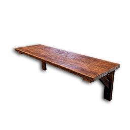 Carved Wood Wall Shelf