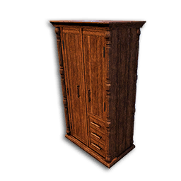 Carved Wood Wardrobe