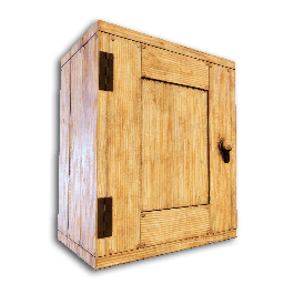 Small Interior Wood Cupboard