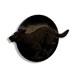 Running Black Wolf Trophy