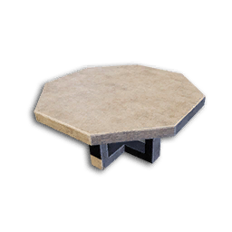 Brutalist Octagonal Table