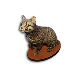 Grey Tabby Cat Trophy