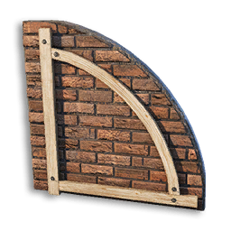 Clay Brick Wall/Roof Curved