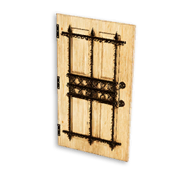 Steel Barred Door