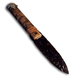Obsidian Throwing Knife