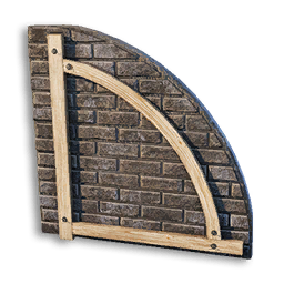 Stone Brick Wall/Roof Curved