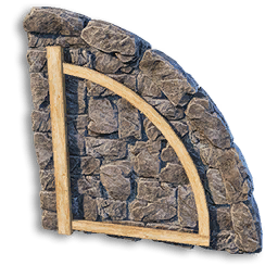 Stone Wall/Roof Curved